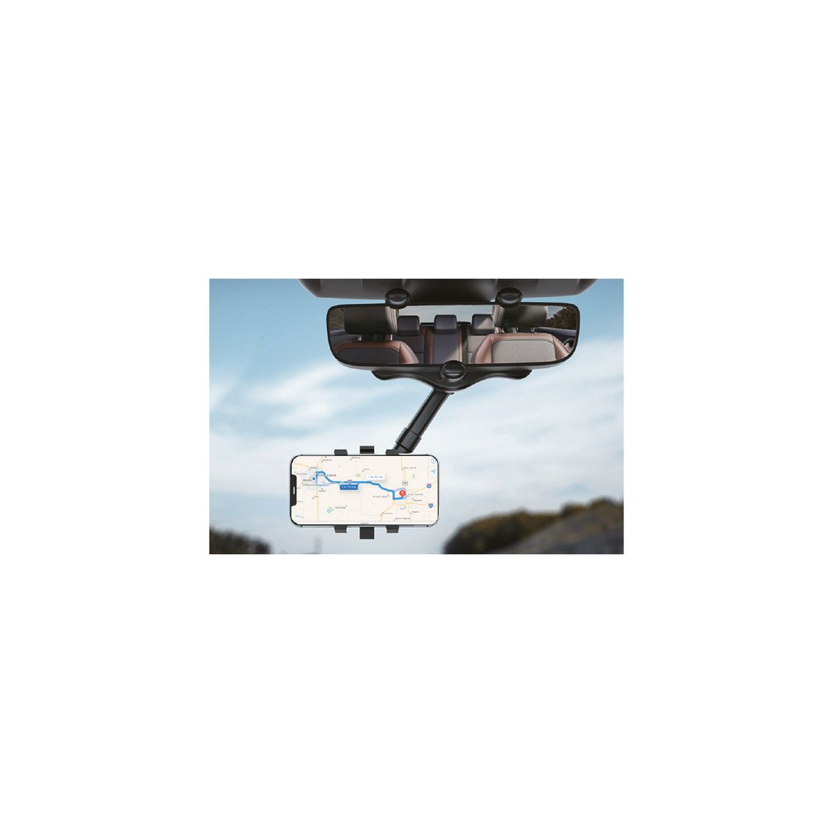 DBLUE - Soporte Celular Para Espejo Retrovisor Automóvil - Ps