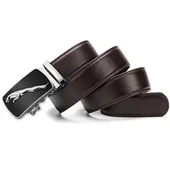 SN SONEC - Cinturón ejecutivo automático hombre modelo Jaguar Plateado