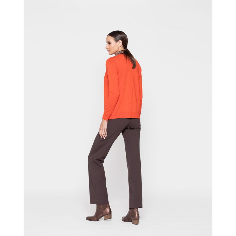 LUDOVICA - Sweater Mujer Calendula Naranjo Ludovica