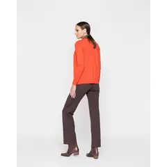 LUDOVICA - Sweater Mujer Calendula Naranjo