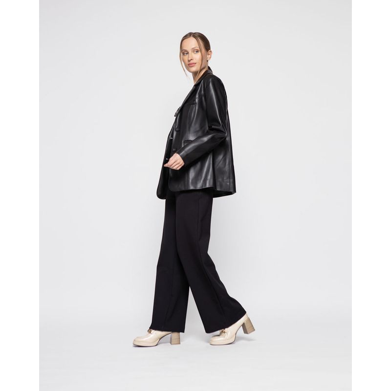 LUDOVICA - Chaqueta Mujer Violeta Negro Ludovica
