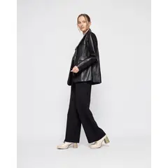 LUDOVICA - Chaqueta Mujer Violeta Negro