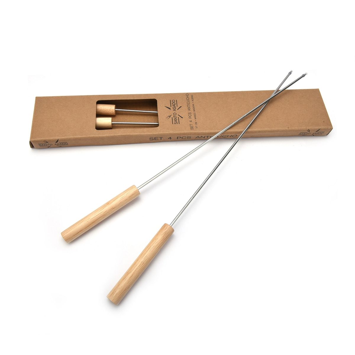 DECO EXPRESS - Set 4 Fierros para Anticuchos