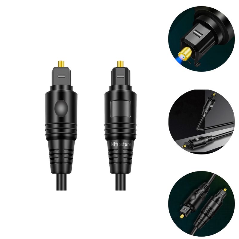 GENERICO - Cable Optico Digital Audio Fibra Toslink Tv Led Dvd
