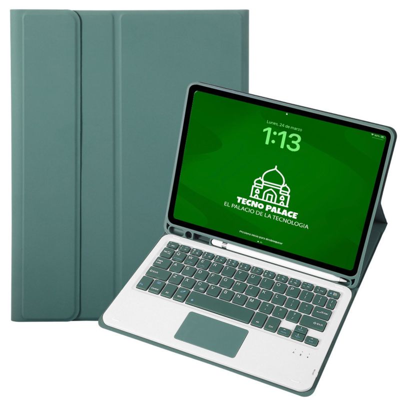 GENERICO - Fundas Con Teclado TouchPad Para iPad 10,2 (7,8,9 GEN) Incluye letra Ñ