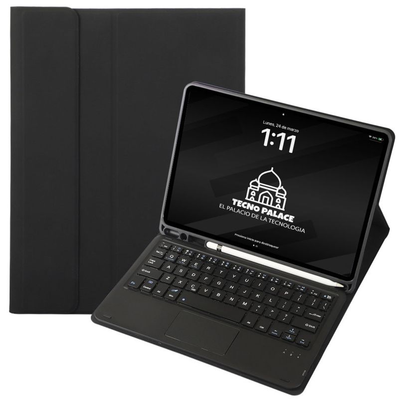 GENERICO - Fundas Con Teclado TouchPad Para iPad 10,2 (7,8,9 GEN) Incluye letra Ñ