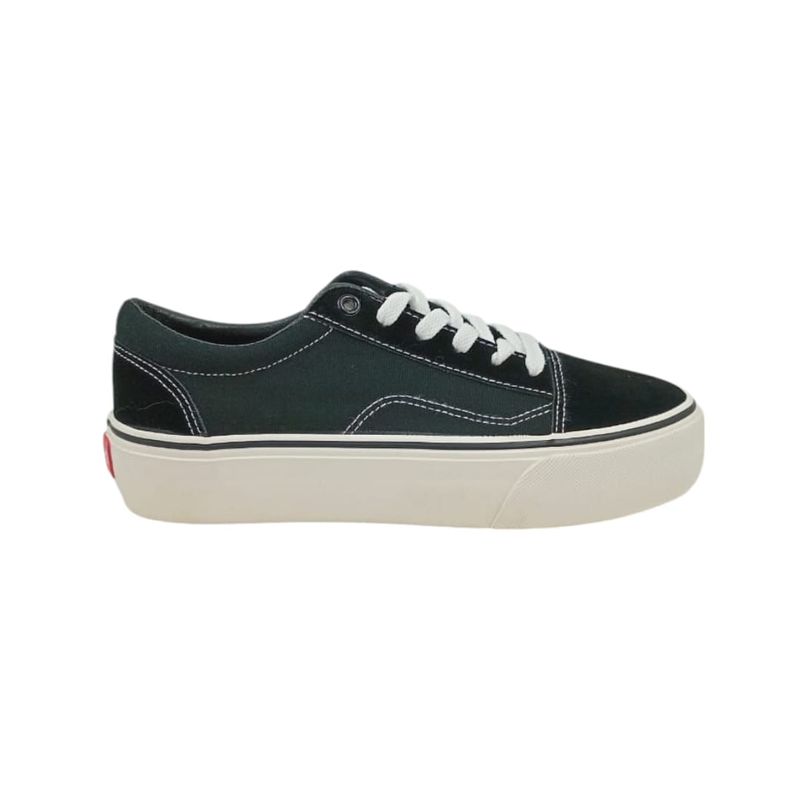 HERIEL - Zapatilla Negra Textil Mujer