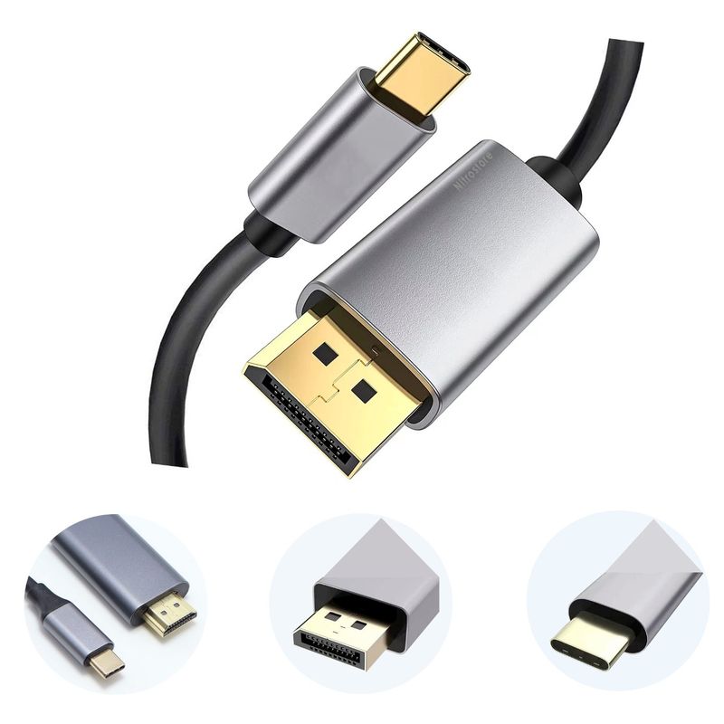 GENERICO - Cable Usb C 3.1 A Displayport Dp 4k 60hz De 1.8m
