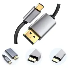 GENERICO - Cable Usb C 3.1 A Displayport Dp 4k 60hz De 1.8m