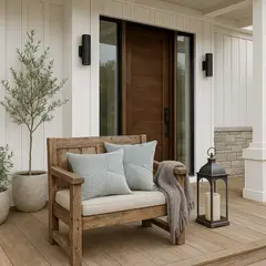 GENERICO - Pack 2 Fundas De Cojín Textura Acanalada Gris