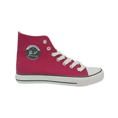 HERIEL - Zapatilla Burdeos Textil Caña Mujer