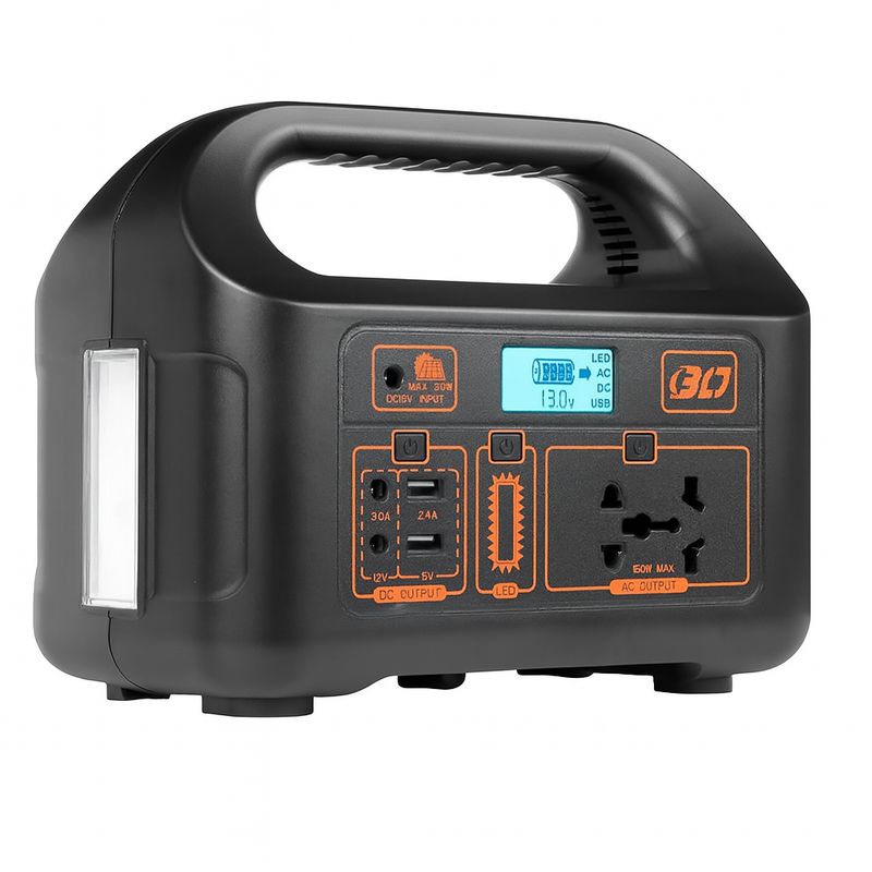GENERICO - Generador Solar Portátil 150W Recargable 110V220V