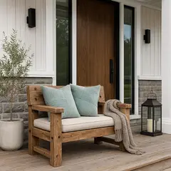 GENERICO - Pack 2 Fundas De Cojín 45x45 Turquesa Estilo Acanalado