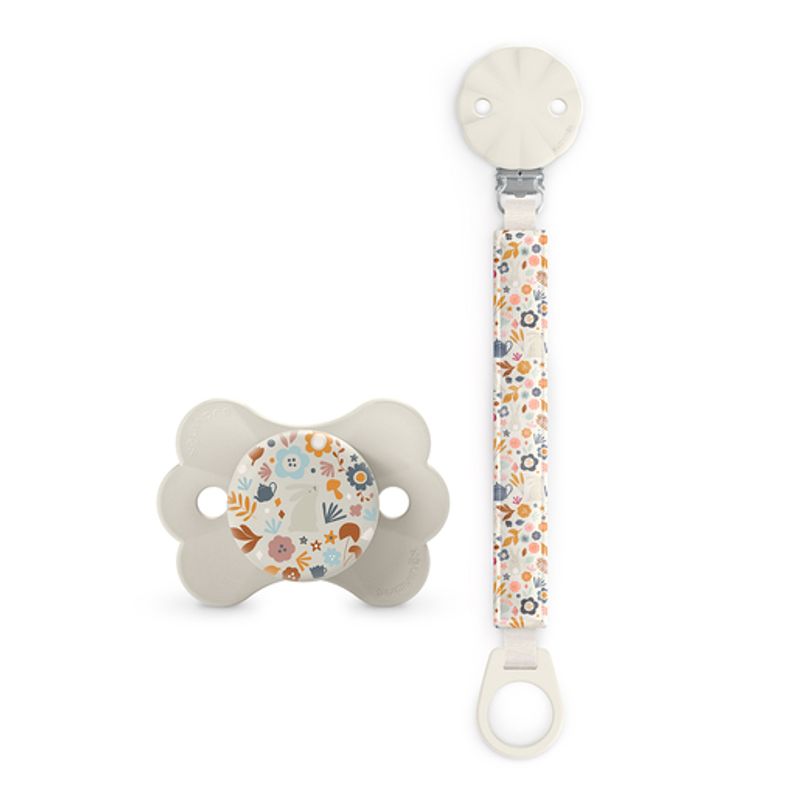 SUAVINEX - PACK CHUPETE Y BROCHE WONDERLAND 0-6 MESES SILICONA BEIGE