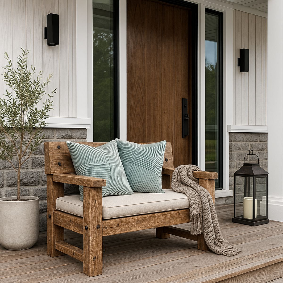 GENERICO - Pack 2 Fundas De Cojín 45x45 Turquesa Estilo Acanalado