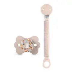 SUAVINEX - PACK CHUPETE Y BROCHE WONDERLAND 6-18 MESES SILICONA ROSA