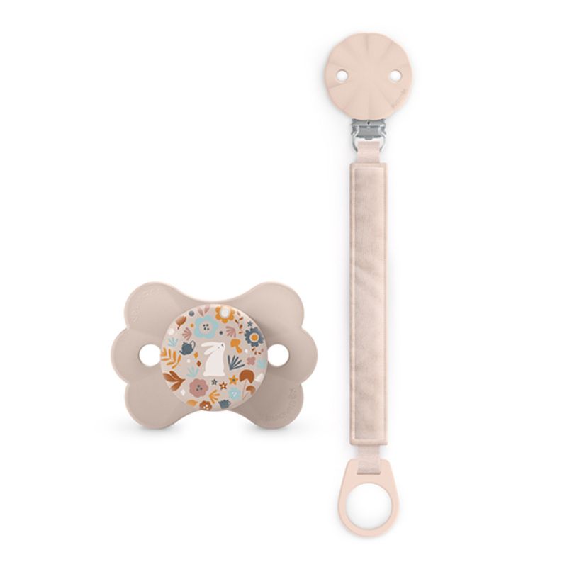 SUAVINEX - PACK CHUPETE Y BROCHE WONDERLAND 0-6 MESES SILICONA ROSA