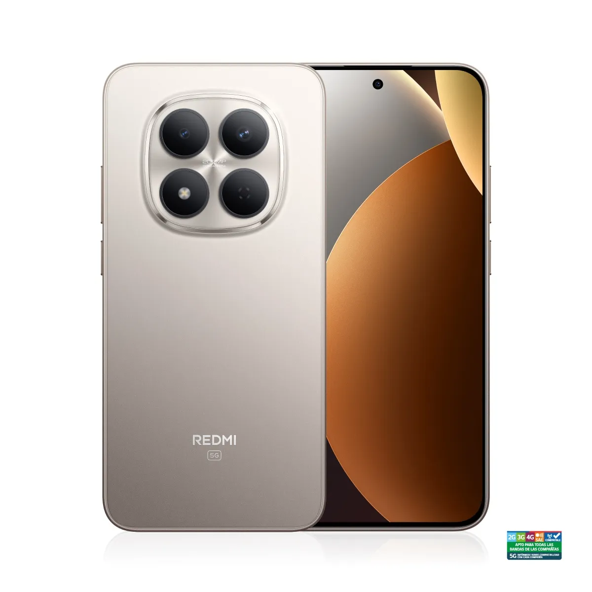 XIAOMI - Xiaomi Redmi Note 15 Pro 5G 8gb Ram 512gb Rom Gris titanio 4k 200mpx Resistente agua IP68 Camara AI