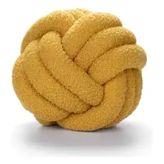 GENERICO - Excelencia en Cojín Nudo Decorativo Amarillo Estilo Contemporáneo