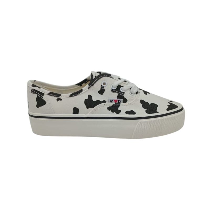 HERIEL - Zapatilla Blanca Print Mujer