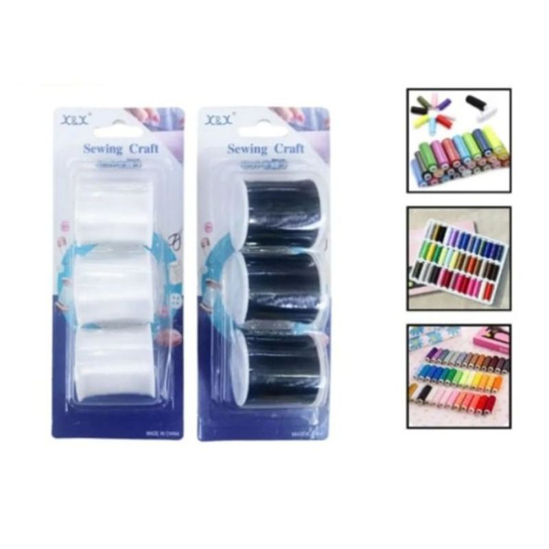 GENERICO - Set 6 Unidades De Hilos Para Coser Colores Surtidos