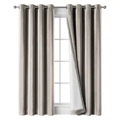 OKAERI - CORTINA BLACKOUT 100% 140x230CM TEXTURA TERCIOPELO - Beige