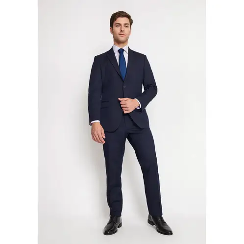 MAVIANNI - Traje Formal Básico Regular Twill Navy