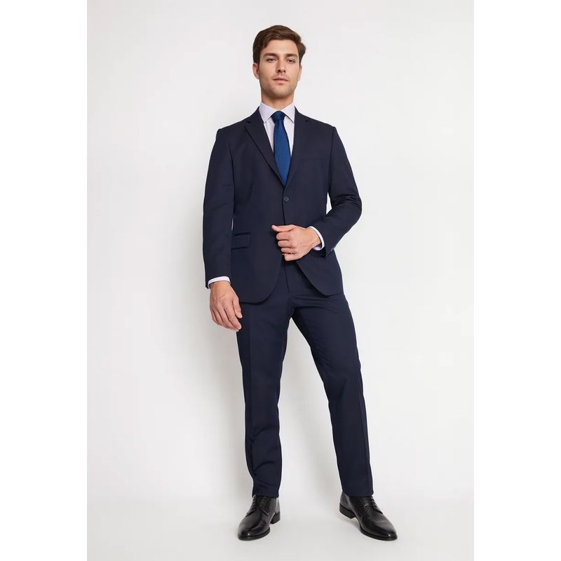 MAVIANNI - Traje Formal Básico Regular Twill Navy