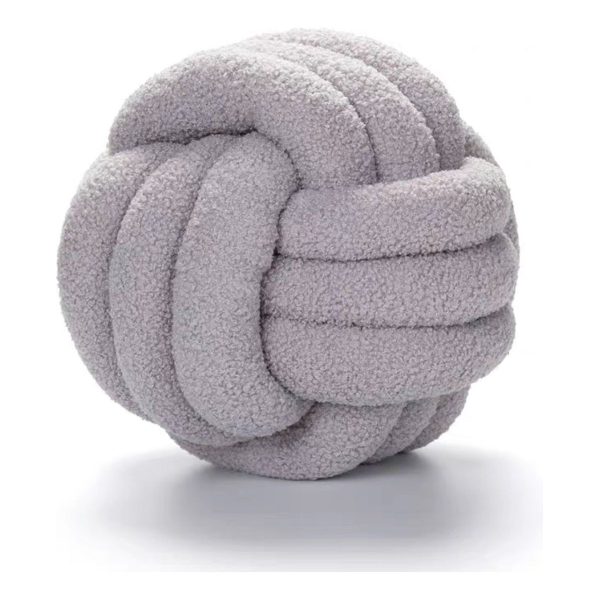 GENERICO - Excelencia en Cojín Nudo Decorativo Gris Estilo Contemporáneo