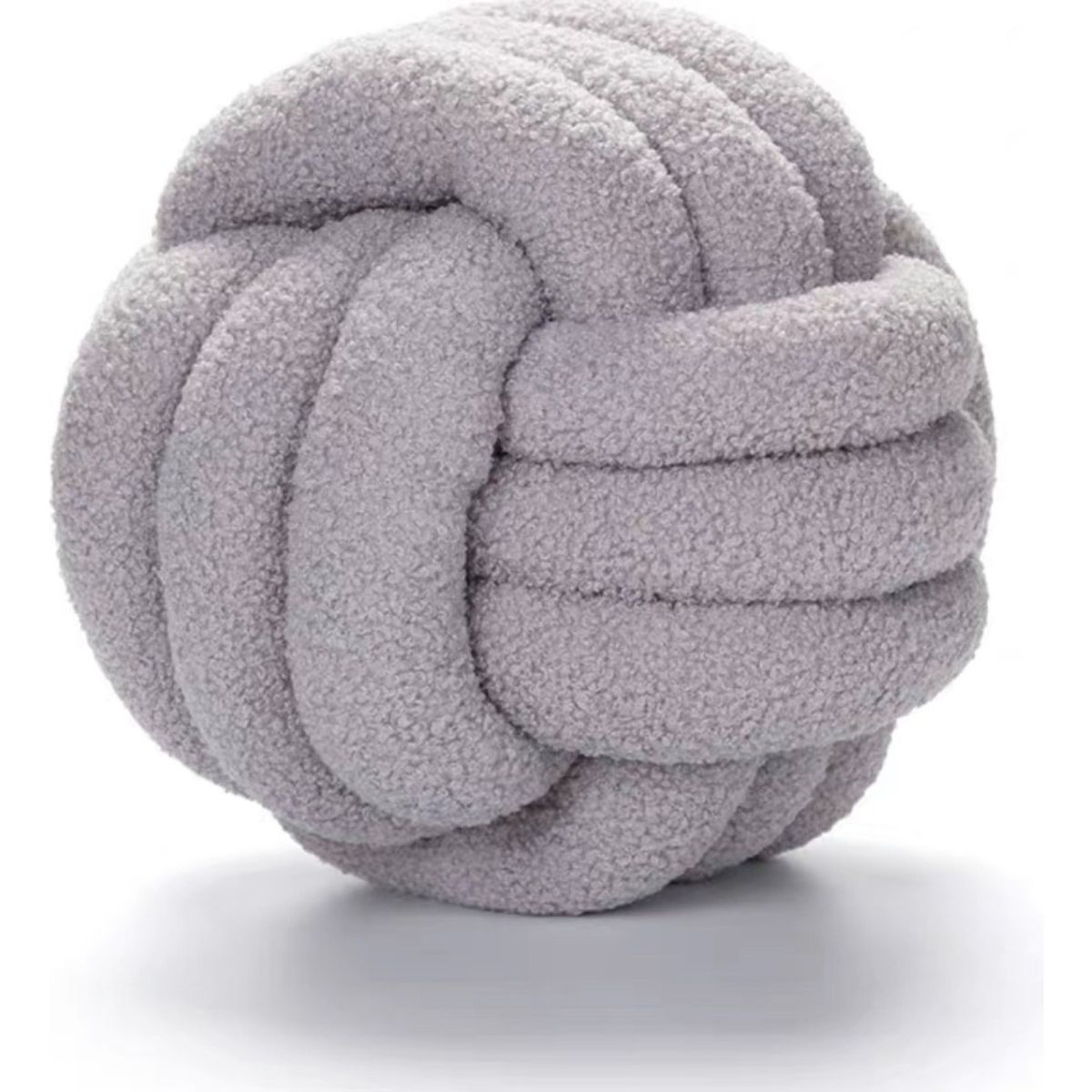 GENERICO - Excelencia en Cojín Nudo Decorativo Gris Estilo Contemporáneo