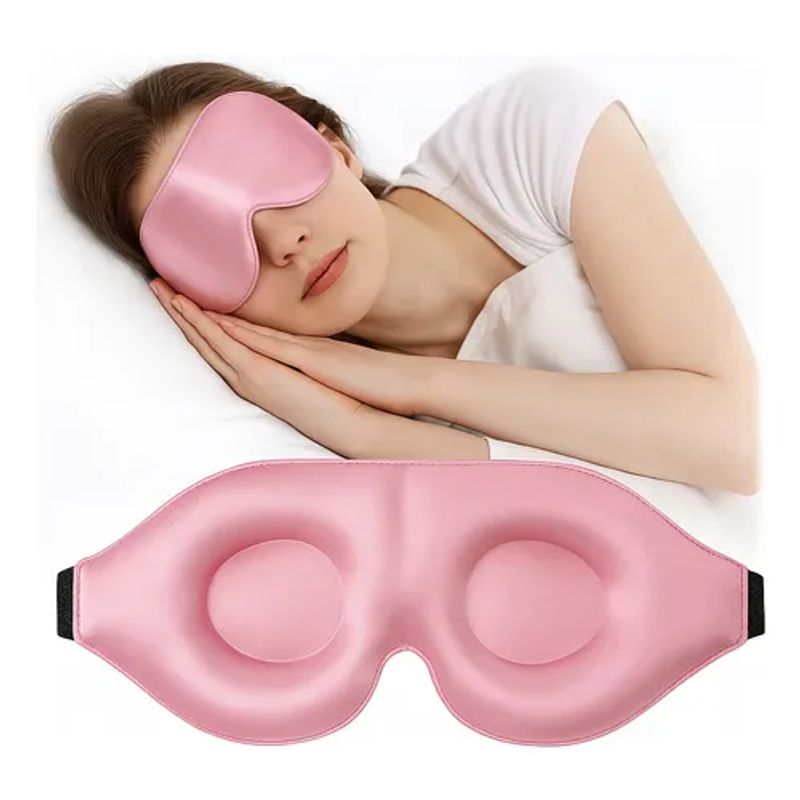 COMPUTECH - Antifaz Para Dormir Marca Computech Blackout 3d Color Rosa
