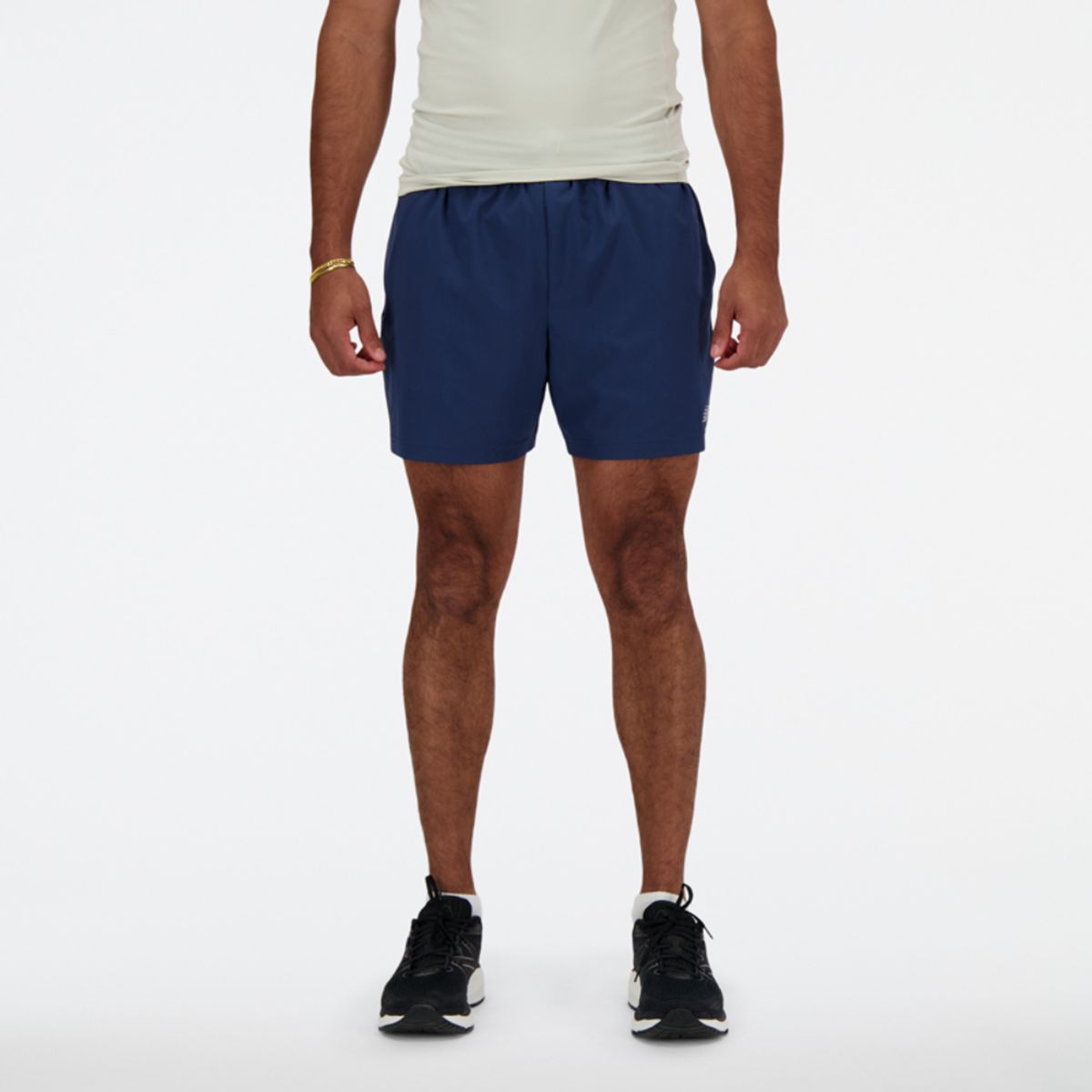 NEW BALANCE - Shorts Running Hombre New Balance MS41227NNY Azul Marino