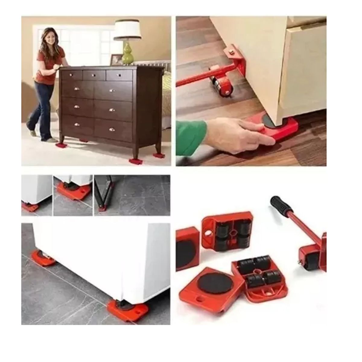 CARIBEE - Set Para Mover Artefactos Muebles Pesados Sin Esfuerzo Casa