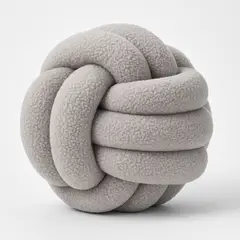 GENERICO - Cojín Nudo Gris Decorativo y Sofisticado para Hogar