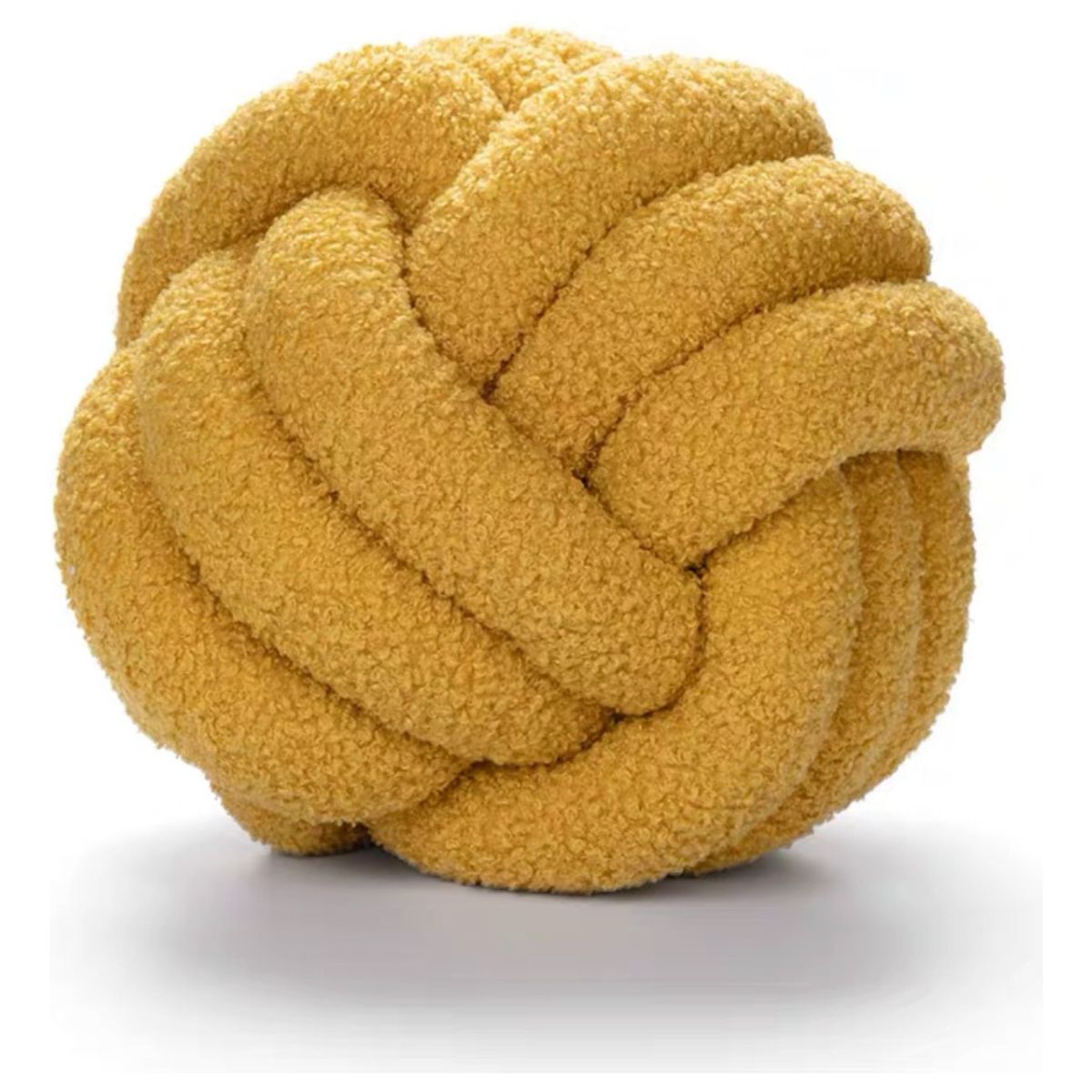 GENERICO - Excelencia en Cojín Nudo Decorativo Amarillo Estilo Contemporáneo