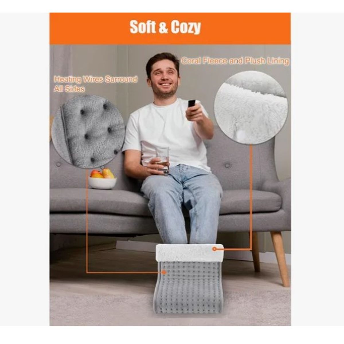 OFERTABKN - Calentador De Pies De Caña Alta De Invierno