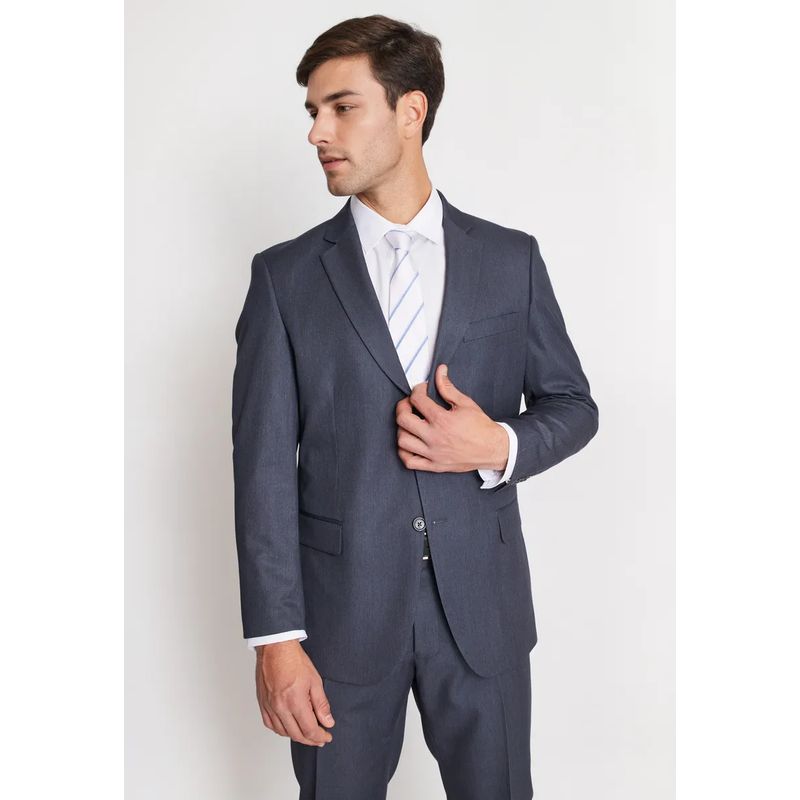 MAVIANNI - Traje Formal Básico Regular Twill Marengo
