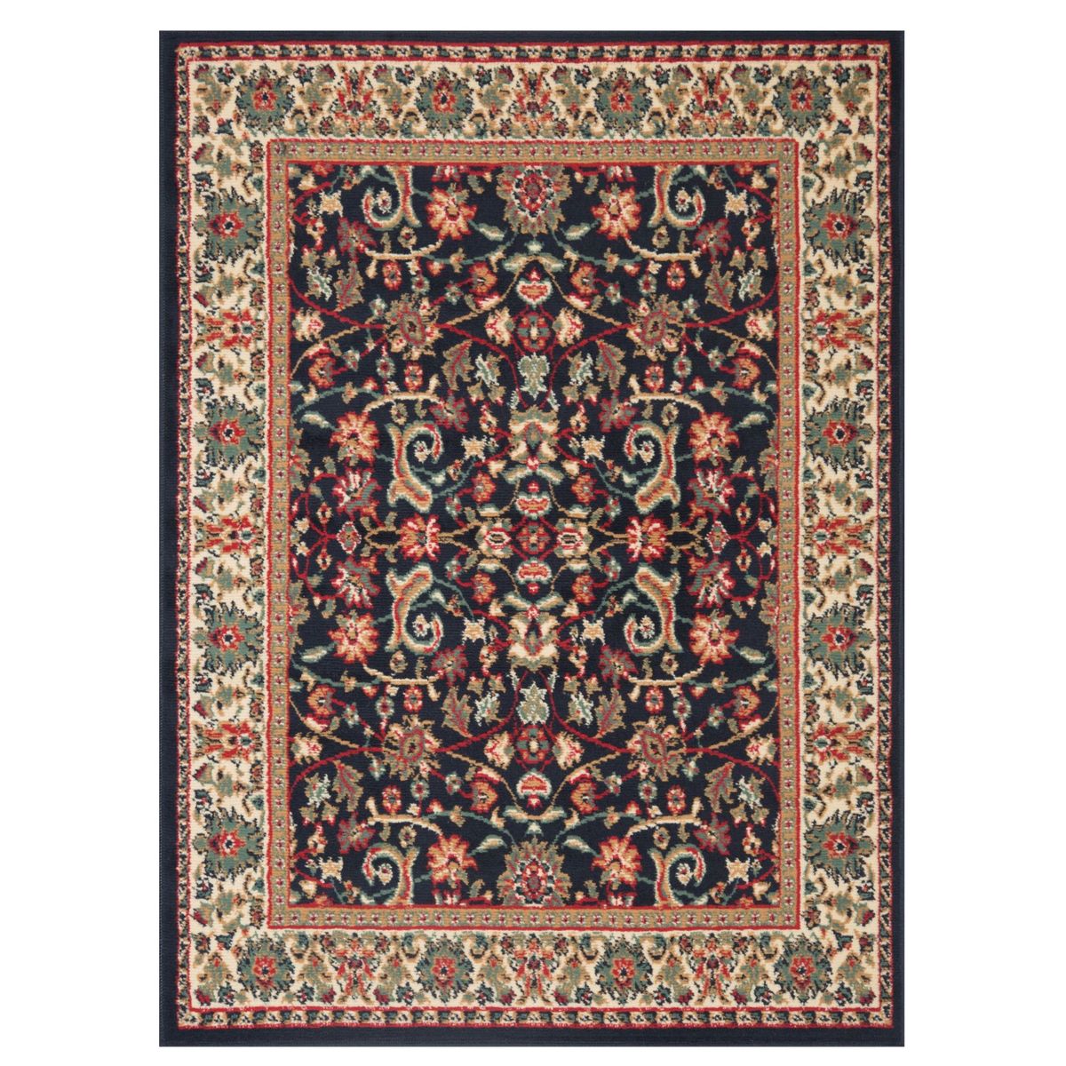 CANNON - Alfombra Hibisco Negro 133x180