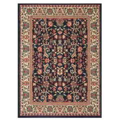CANNON - Alfombra Hibisco Negro 133x180