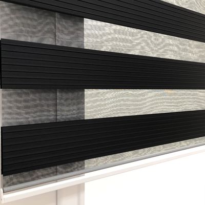 Imagen 2 del producto Cortina Persiana Roller Zebra Negra 140x200