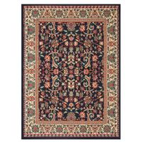 Alfombra Hibisco Negro 150x200