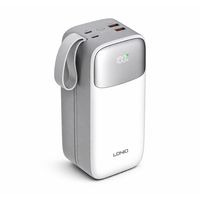 Power Bank 50000mAh con Carga Rápida 22.5W, Cables Integrados y Pantalla LED PQ50