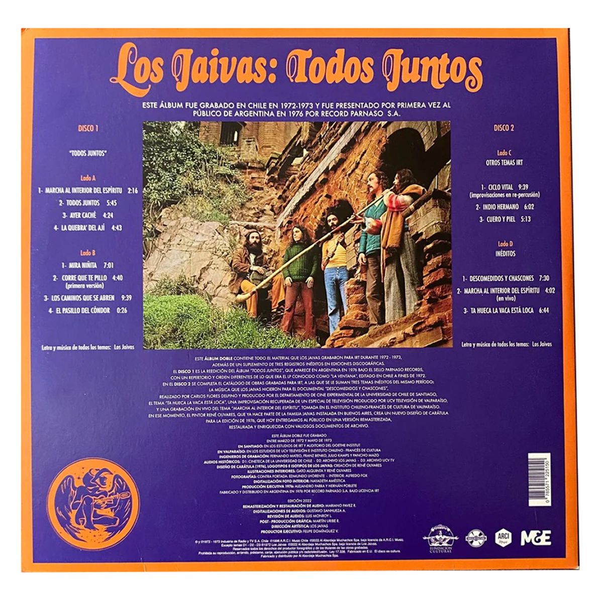 IRT - Los Jaivas -Todos Juntos Vinilo Doble