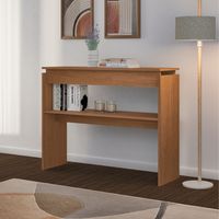 Mesa de Arrimo Rectangular 100x79x30 cm Marrón - Creta