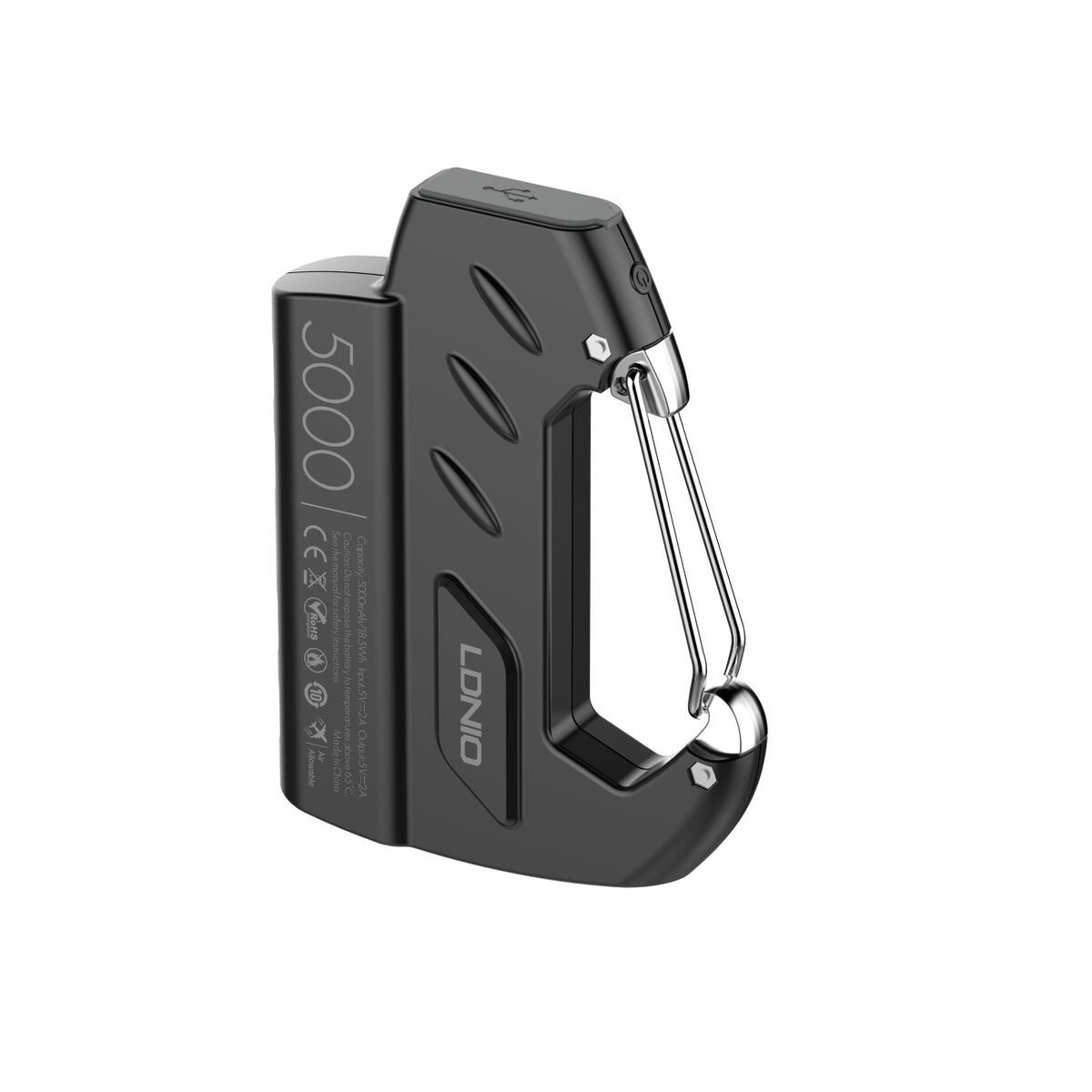 LDNIO - Power Bank Portátil 5000mAh LDNIO PR522 Tipo Llavero con Gancho Integrado