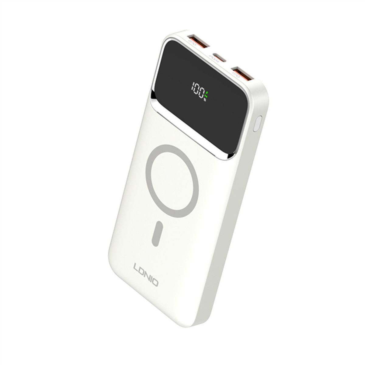LDNIO - Power Bank Magnético 10000mAh con Carga Inalámbrica 15W y Pantalla LED LDNIO PQ12