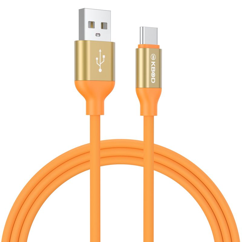 KBOD - Cable Para Carga y Datos Usb Tipo C Kbod Cbo47 1 Metro 12W Naranja