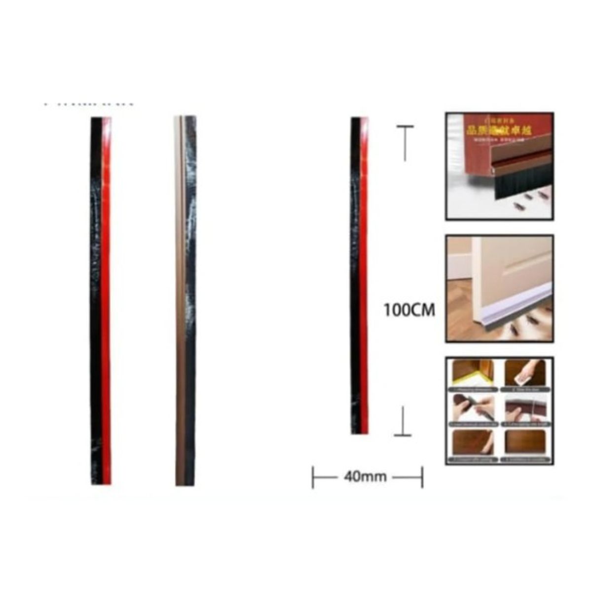 GENERICO - Tira De Costura De Puerta 100X40Cm