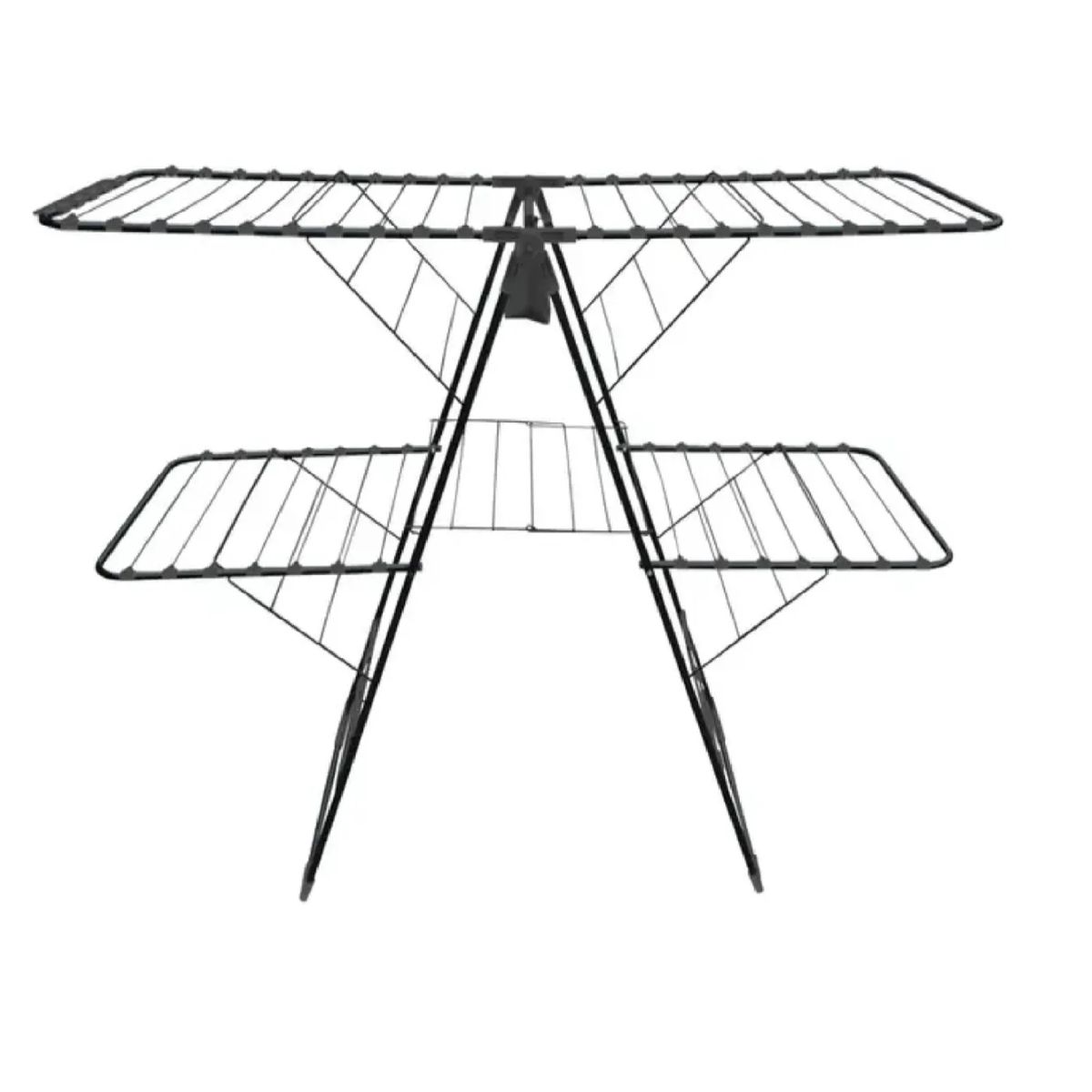 GENERICO - Tendedero Gigante Plegable Con Colgador Zapatos Acero 160cm