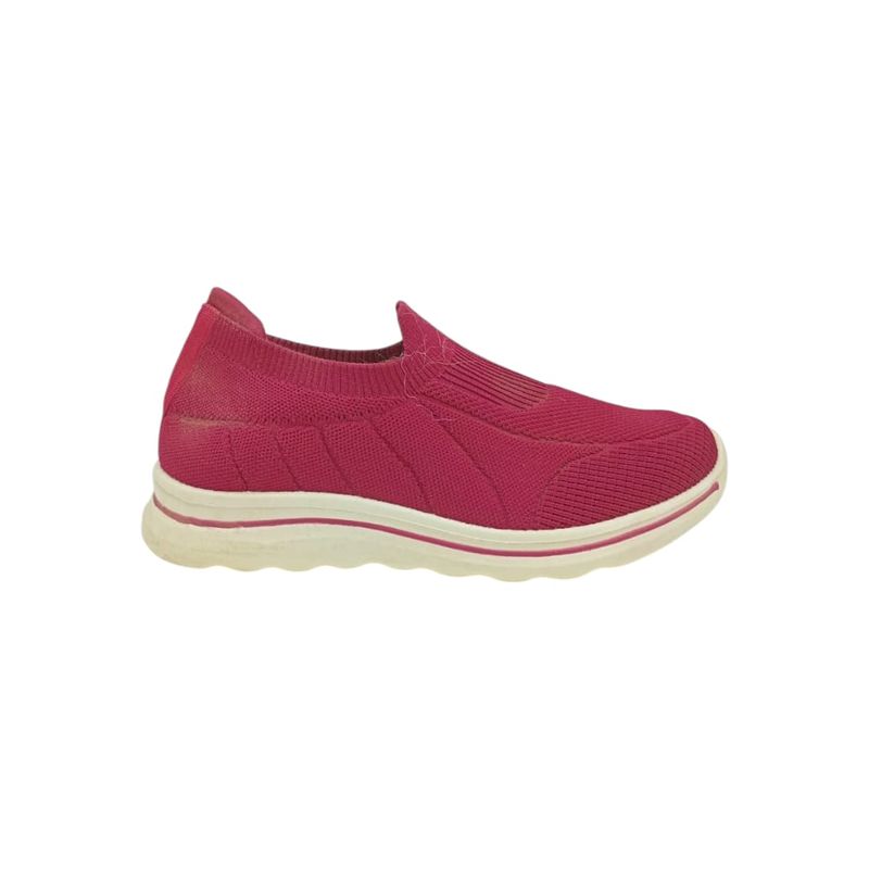 HERIEL - Zapatilla Burdeos Lona Mujer